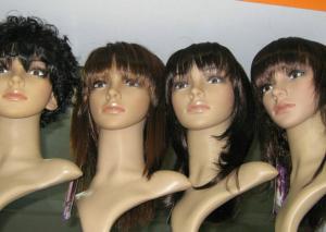 Wholesale Customized Short Curly Synthetic Human Hair Full Lace Wigs Brown Tangle Free from china suppliers