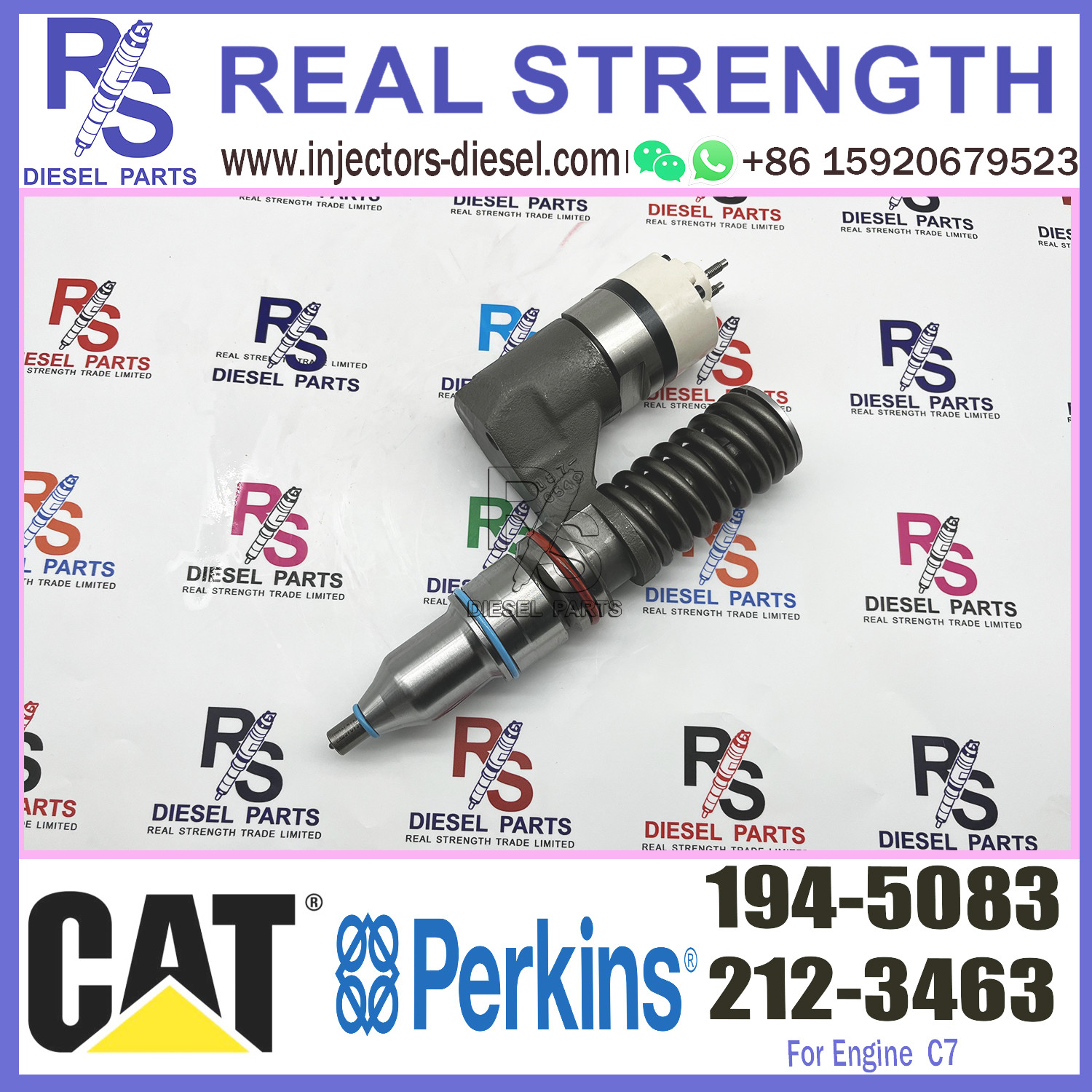 Diesel Common Rail Injector 194-5083 1945083 10R-0963 10R0963 for Diesel C12 Engine