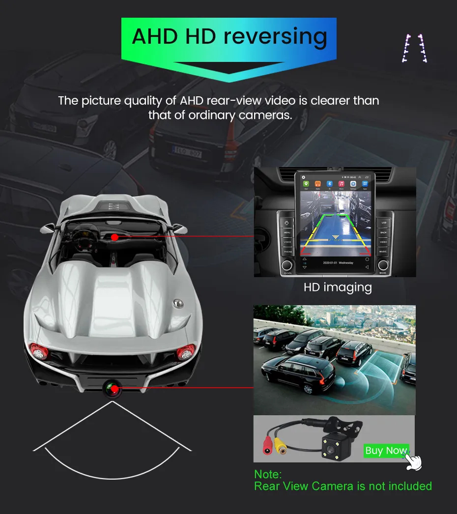 Split Screen Function Universal Car MP5 Player for 9.7 inch Android Navigation Screen
