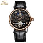 Durable Genuine Leather Wrist Watch Automatic Movement Stable Movement