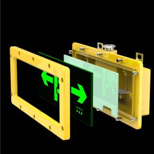Wholesale Twin Head Safety Emergency Exit Sign Lights Led Lamp Emergency Anti Explosive Light from china suppliers