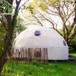 hot-dip Galvanized steel outdoor glamping house living dome tent for tourist