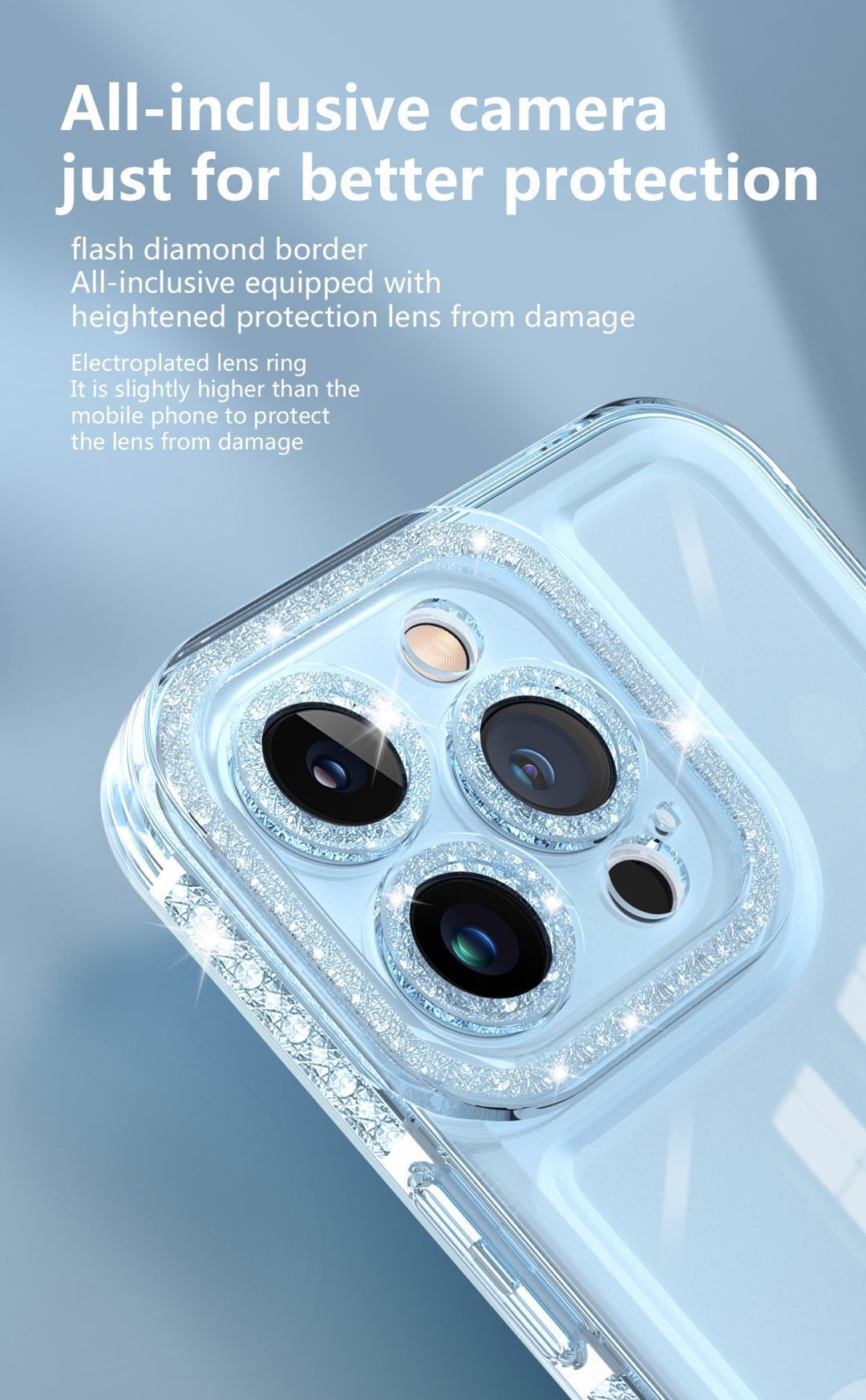 14 Mini Clear Cell Phone Cases for iPhone 14 Pro Max TPU Support Wireless Charge