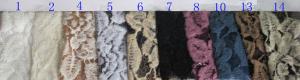 Wholesale OEM / ODM Customied Brushed Floral Lace Fabric By The Yard Anti-Static CY-LQ0006 from china suppliers