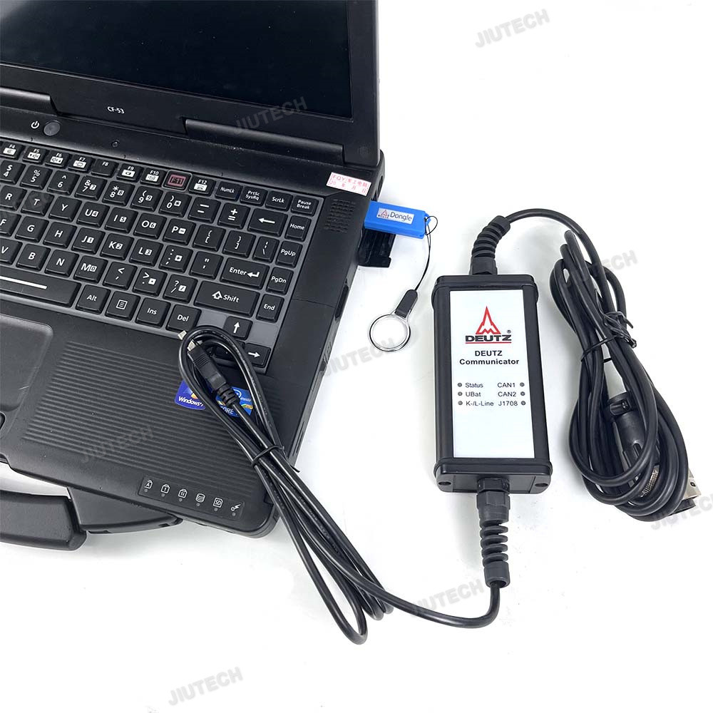 for Deutz diesel generator controllers tractor truck kit DEUTZ DeCOM SerDia diagnostic programming tool+CF19 laptop