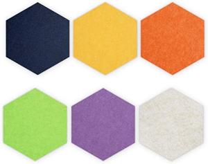 Wholesale 1220x2420mm PET Acoustic Panel , E1 Hexagon Sound Absorbing Panels from china suppliers