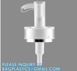 Shampoo Pump Bottle, Luxury Silver Cosmetic Packaging Face Cream Serum Essence