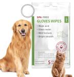 Non Woven Clean Wipes Washing Cat Spa Free Herbal Glove Five Fingers Message