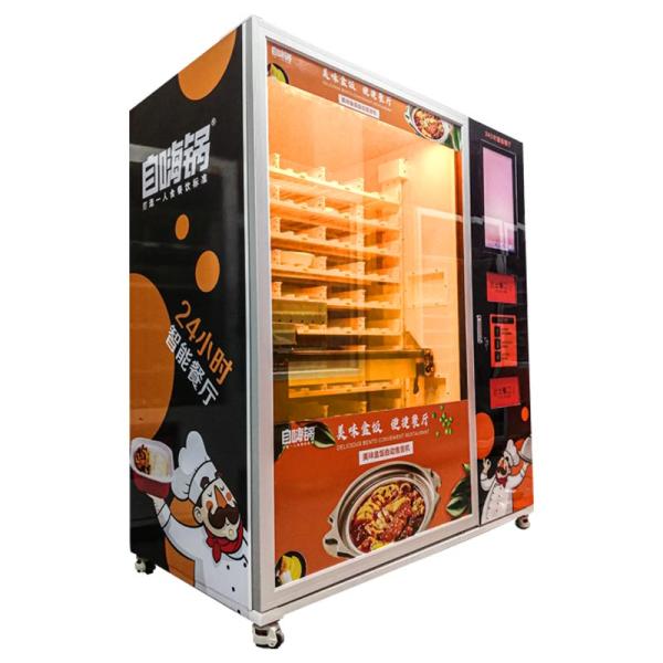 Customized breakfast meal bento box vending machine single microwave oven bento box vending
