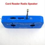 3.5mm jack USB rechargeable mini radio speaker