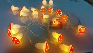 Wholesale Christmas String Lights LED Mushroom Battery Powered Fairy Lights Indoor Outdoor Christmas Decorations for Party Wedding Xmas from china suppliers