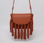 2016 spring and summer tassel leather female Korean tide shoulder diagonal