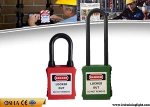 Wholesale ABS Lock Body with 76mm Long Nylon Shackle Safety Lockout Padlocks from china suppliers