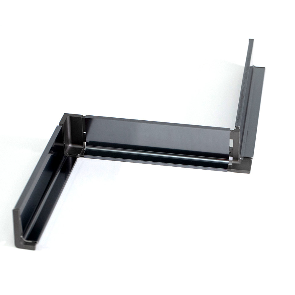 Luxury Kitchen Furniture Hidden Pull Handles Black For Modern Cabinet