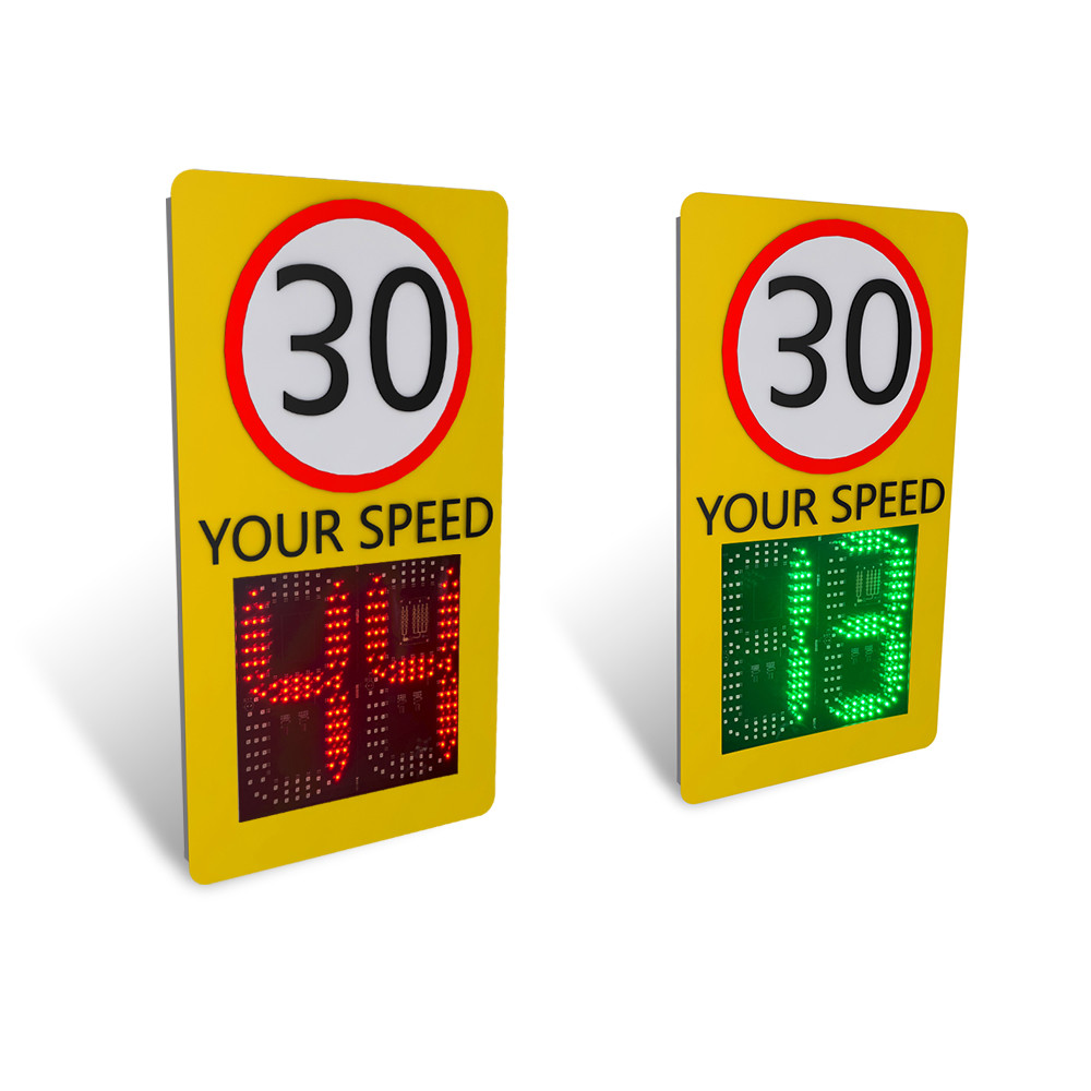 Integrated Solar LED Radar Speed Signs AC110-220VAC DC12/24V Solar Powered