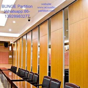 Wholesale 85mm Width Movable Wooden Acoustic Partition Wall For Banquet Hall / Classroom from china suppliers