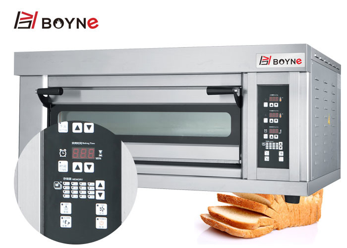 SS Commercial Bakery Kitchen Equipment Four Trays Electric Oven