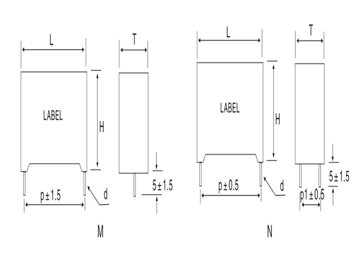 GDHY 400VDC 1.5uF Dc Link Capacitor In Inverter