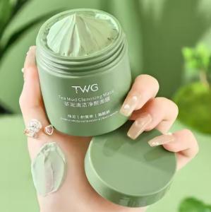 Wholesale Green Tea Clay Face Mask Skin Care Pore Shrinking Blackhead Remover Face Mask Deep Cleansing Face Mud from china suppliers