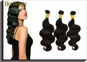 Wholesale 6A+ Remy Virgin Human Hair Extensions Natural Black Body Wave from china suppliers