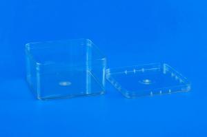 Wholesale Clear Square Plastic Storage Bins Crown Lid Sealing Customized Color from china suppliers