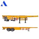 Customized Container Chassis 2 Axle Skeleton Semi Trailer for 20ft Shipping