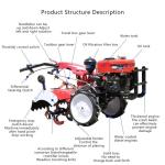 Gasoline Agricultural Farm Machinery 4.0 Kw Farm Tractor Tiller