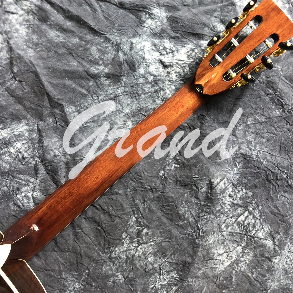 Custom 40 Inch Solid Cedar OM Style Acoustic Guitar with Signature Ebony Fingerboard