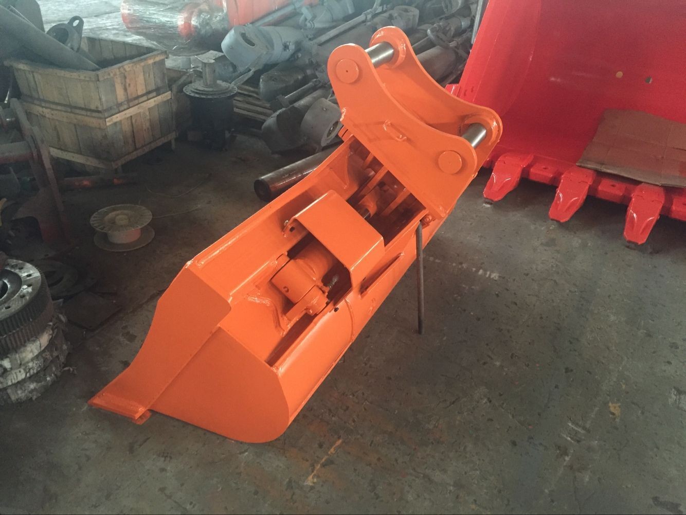 Wear Resistance Using Mechanical Grab Bucket Materials Excavator Tilt Bucket for CAT305.5, SK110, HD512