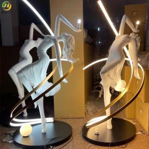 Wholesale D78*179cm Modern high quality decorative white human body floor lamp for living room hotel interior residential from china suppliers