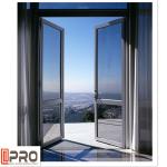 Durable Aluminum Front Door Hinges / Exterior Glass Swing Door Commercial door