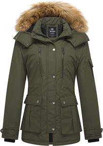 Wholesale 100% Oxford Synthetic Material Womens Long Puffer Coat Parka With Detachable Hood from china suppliers