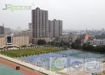 Roller Paint Anti - UV Synthetic Basketball Court Flooring / Sport Court Surface