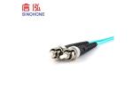 Duplex Fiber Optic Patch Cord , ST To ST Fiber Patch Cable UPC Polish Type 9/125