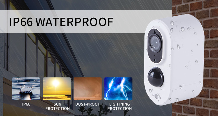 Glomarket Tuya Smart Home Wireless WiFi Camera Infrared Hd Night Vision Camera Supports Solar Charging Security Camara