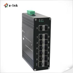 Wholesale Industrial L2+ Managed Fiber Optic Switch 12 Port 1000X SFP + 2 Port 1000X SFP Fiber from china suppliers