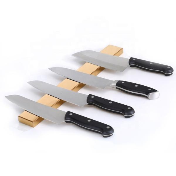 Outdoor Room Space Release Golden Color Titanium Magnetic Knife Bar 400x45x15mm