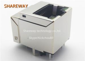Wholesale 180 Degree Single Port PoE RJ45 Connector Modular Jack DR-MAG-1840417 Long Lifespan from china suppliers