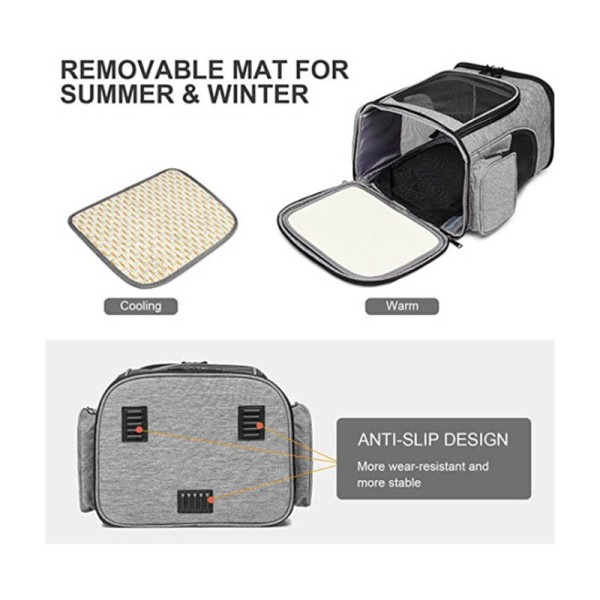 Pet Backpack Carrier Wholesale, Water Resistant Hiking Pet Backpack With Side Pockets, Bulk Supply