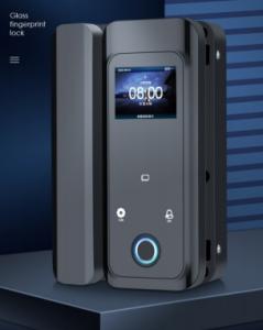 China ID 125Khz Smart Glass Door Lock Fingerprint Password Access Control on sale