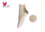 Professional Red Lace Ankle Socks Front Geometric Jacquard Anklets