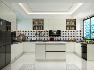 Wholesale Fadior Cream White Kitchen Stainless Steel Cabinet Elegant And Functional Design from china suppliers