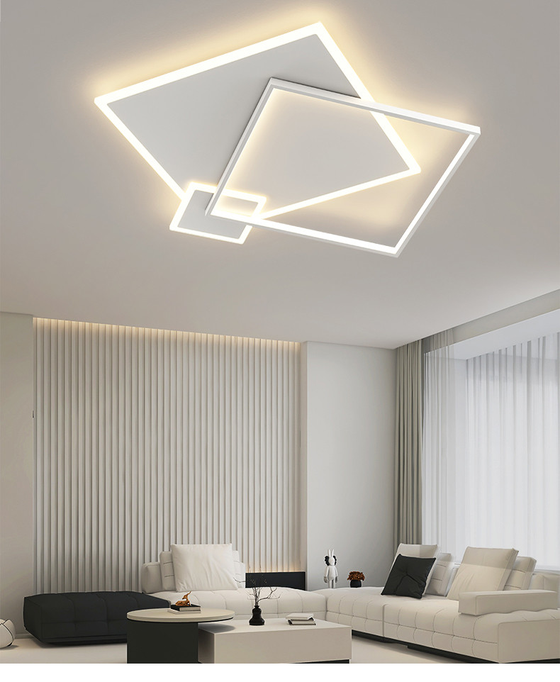 Modern Minimalist Ceiling Lights Living Room Art Bedroom Recessed White Ceiling Lamp(WH-MA-259)