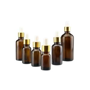 Wholesale 50ml Amber Glass Dropper Bottles Screw Lid For Chemical / Cosmetic Packaging from china suppliers