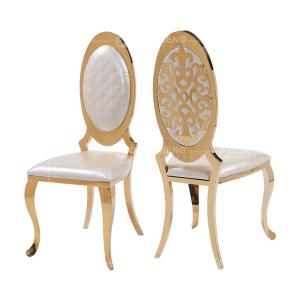 Wholesale 50x59x112cm Gold Wedding Chairs stainless steel Royal Furniture Chairs from china suppliers