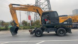 Wholesale New Arrival Hydundai 210w-9 Wheel Excavator 20 Ton Second Hand Hyundai Wheel Digger from china suppliers