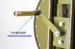 Military / Feild Operation Fibre Optic Cable Drum Metal Reel With Braces