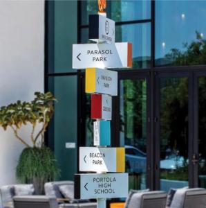 Wholesale Directional Exterior Directory Signs / Park Wayfinding Signage Customized from china suppliers