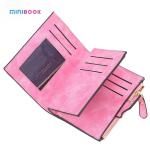 ISO9001 Certified Minibook PU Leather Purse Chain Card Holder Wallet for Ladies