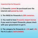 Mandarin Fireworks 1.3g Un0335 Pyrotechnics Professional Display Cake Fireworks